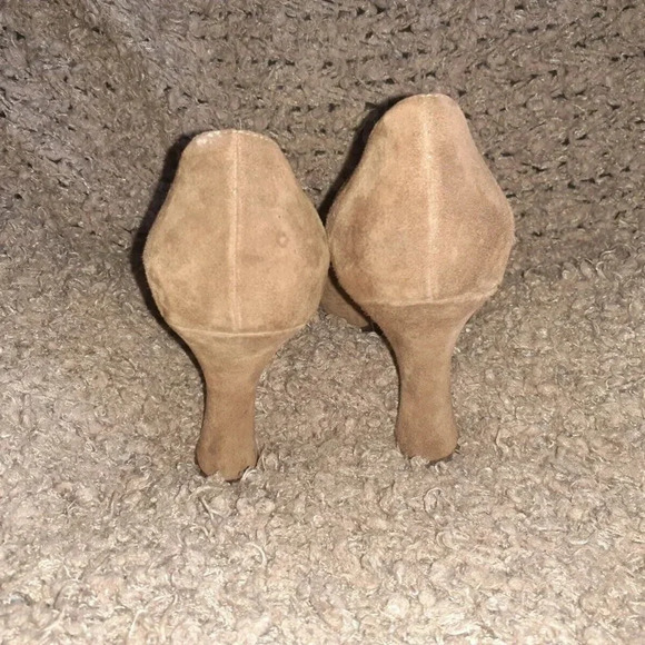 CASADEI-Mid-Brown Suede Classic Pumps-Spool Heels-Size 6.5-Excellent - Picture 5 of 7